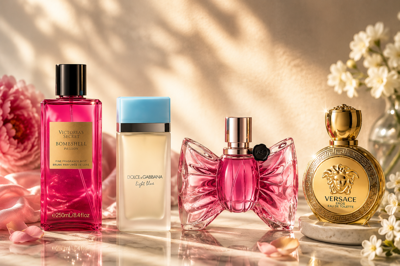 Fragrances editorial beauty look
