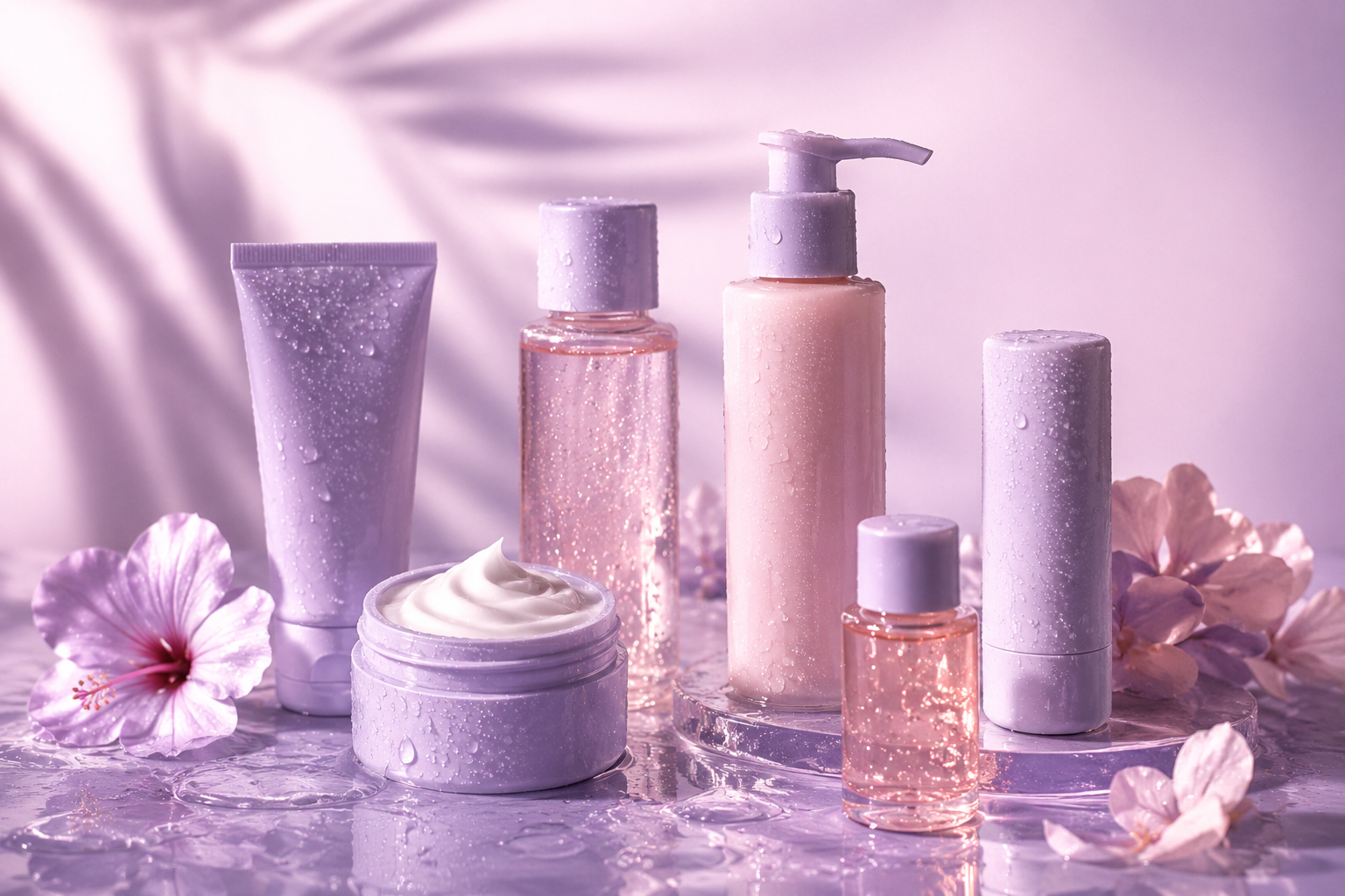 Skincare editorial beauty look